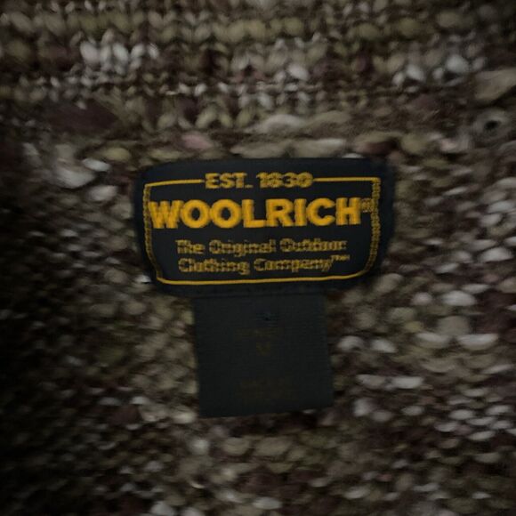 Woolrich Wool Zipper Crop Cardigan Womens Medium Purple Variegated Muti Color - Picture 4 of 4